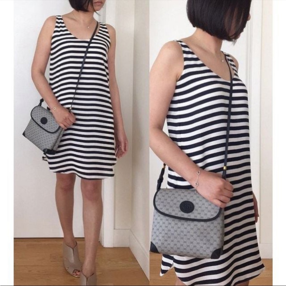 LOFT Sleeveless Striped Dress
